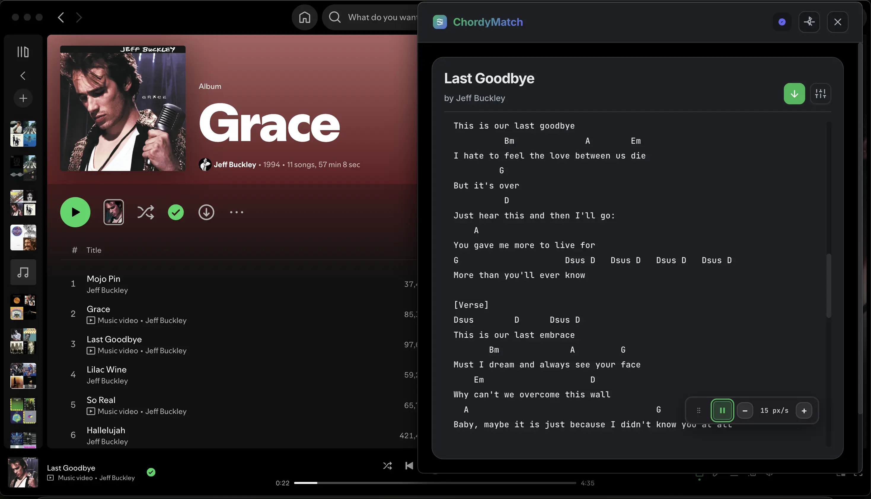 Comparison of guitar chord applications for Spotify